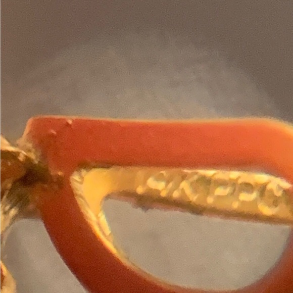 14k Pink & white stone Pendant - Picture 2 of 4